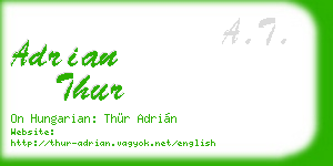 adrian thur business card